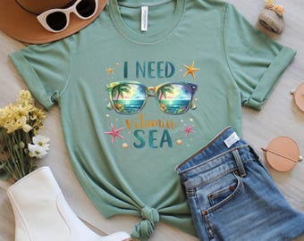 I Need Vitamin Sea Shirt: Tropical Sea Tee, Ocean Beach Graphics