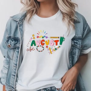August Birthday T-Shirt: Comfort Colors Back To School Tee, Unisex cotton