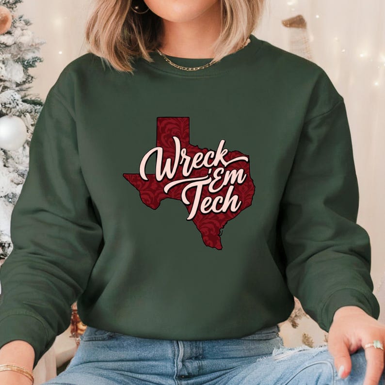 Wreck 'em Texas Tech Sweatshirt, Gameday Tee - Etsy