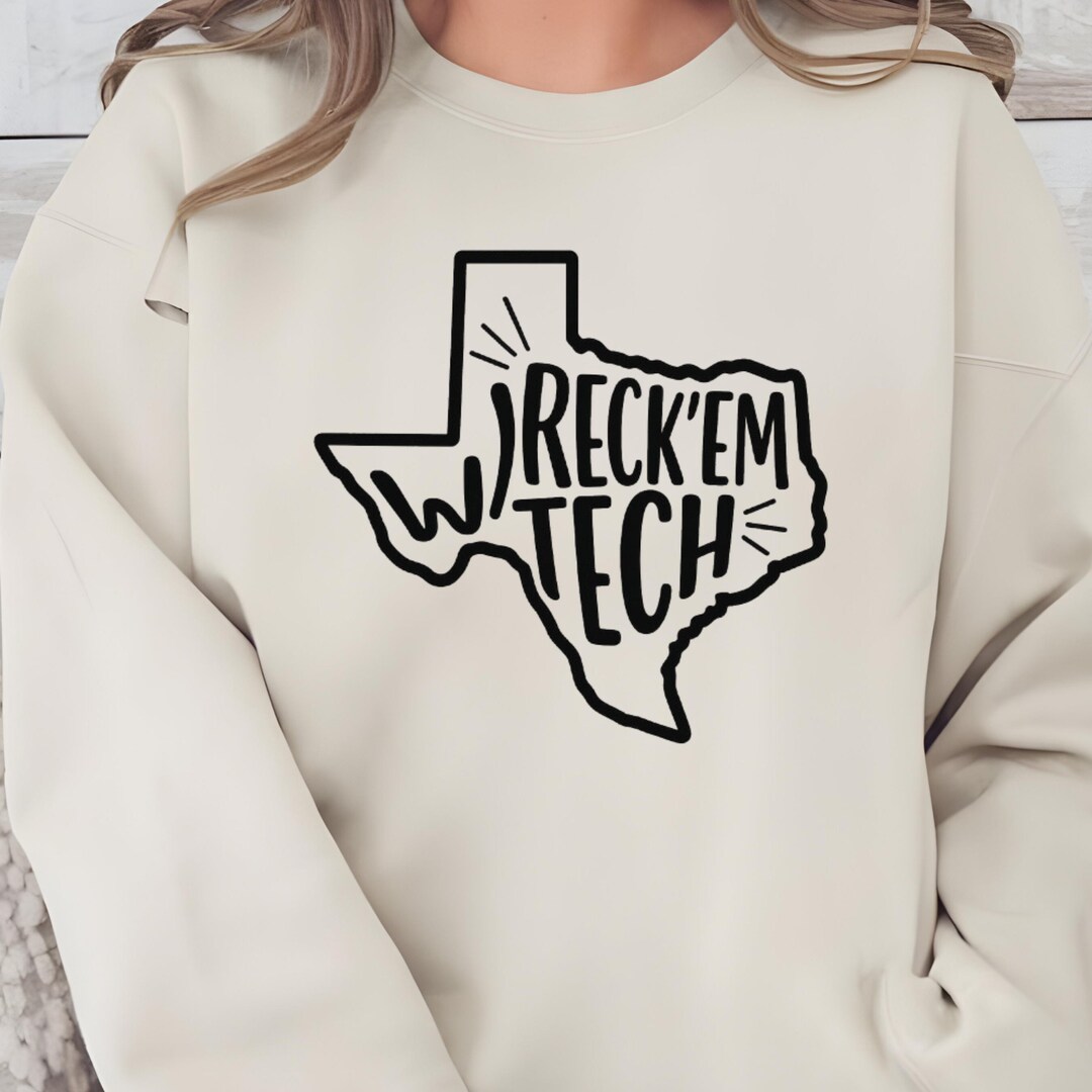 Wreck Em Texas Tech Sweatshirt, Red Raider Gameday Clothing, Texas Mama ...
