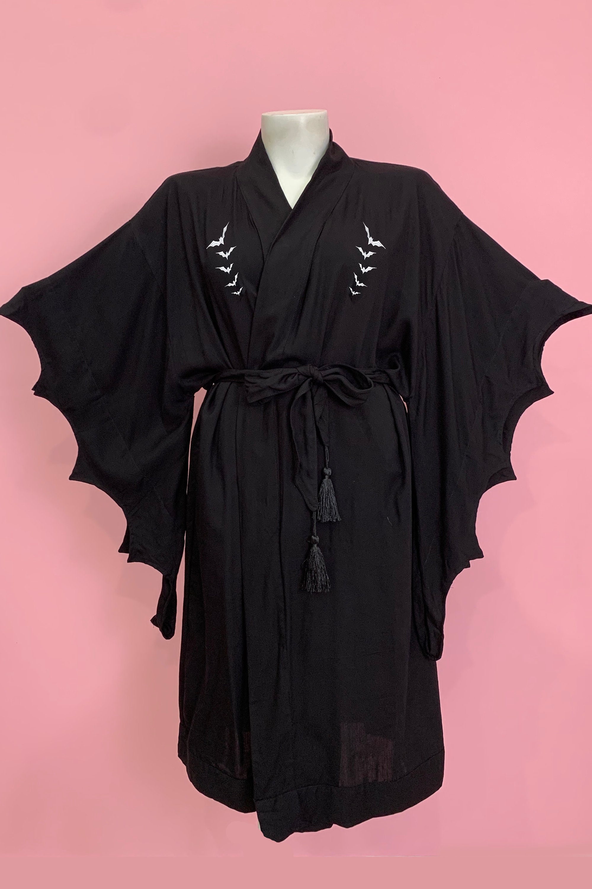 Bathub Robe Nightfall Black Bat Vintage Robe - Curvy - Etsy
