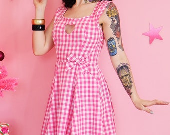 Barbie Gingham Long Dress