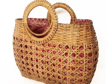 Janie Vintage Basket Handbag