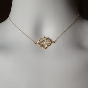 ゴールドケルトノットネックレス - 繊細なケルトノットネックレス - ケルトノットネックレス - ミニマルでモダンなネックレス