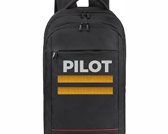Mochila para portátil de piloto: bolso de viaje para entusiastas de la aviación
