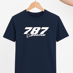 Boeing 787 Airplane T-Shirt – Premium Unisex Aviation Tee for Pilots and Aircraft Enthusiasts – Multiple Colors Available