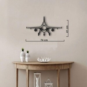 Fighter Jet Metal Wall Art: Aviation Decor for Pilots