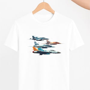 Fighter Jet Airplane T-Shirt – Modern Military Aircraft Tee for Pilots, Aviation Fans, Jet Lovers and Air Force Enthusiasts