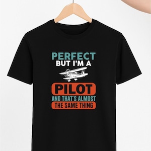 Funny Pilot T-Shirt: Aviation Humor Gift - Cocky Flying Quote