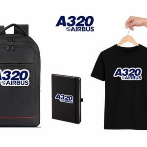 Airbus A320 Gift Set: Aviation T-Shirt, Backpack & Notebook