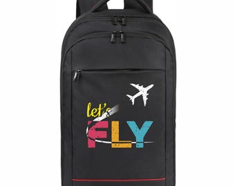 Mochila de avión colorida: bolsa para portátil para viajes de aventura