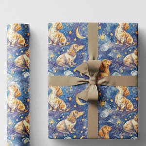 Cute Dachshund wrapping paper for Dog Lovers | Weiner Dog gift wrap for Doxie Mama, Dachshund Mom or Sausage Dog Fan