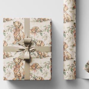 Dachshund Christmas wrapping paper for Dog Lovers | Weiner Dog gift wrap for Doxie Mama, Dachshund Mom or Sausage Dog Fan