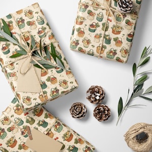 Farmers Market Wrapping Paper Roll Rustic Farmhouse Gift Wrap with Fruits Vegetables Organic Produce Kitchen Party Theme #3