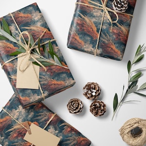 Medieval Dragon Wrapping Paper Roll, Gift Wrap for Fantasy Enthusiasts, Role-Players, and Mythical-Themed Presents #3