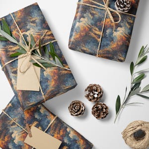 Dragon Gift Wrap Roll with Mythical Beast Design, Wrapping Paper for Fantasy Lovers, DnD Players, and Magical Gifting #2