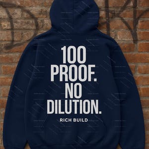 100 Proof No Dilution PNG: Urban Streetwear Design (Digital Download)