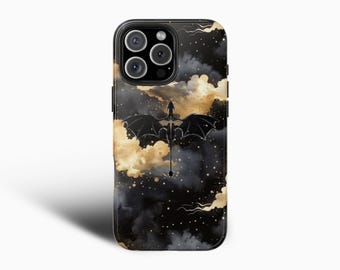 Book Lovers Dragon Phone Case For iPhone 16 Pro Max 15 14 13 12 11, Samsung S24 S23 S22 S21, Dragon Rider, Celestial Phone Case, Booktok