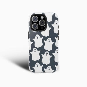 Cute Ghost Halloween Phone Case For iPhone 16 Pro Max 15 14 13 12 11 Plus, Samsung S24 S23 S22 S21, Spooky Phone Case, Ghost Phone Case