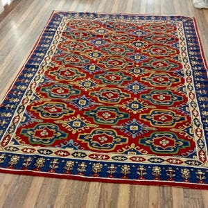 Kashmiri Rugs | Killim, Chain Stitch & wool Handmade | Suzani | Vintage