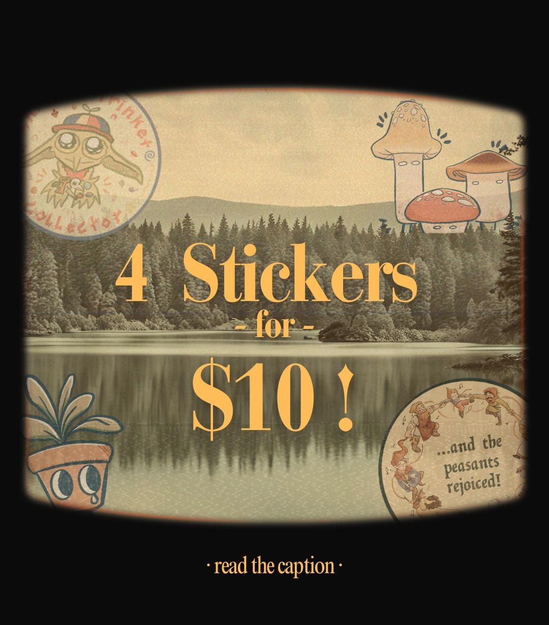 4 Stack Sticker 4 Sticker Bundle! - Etsy