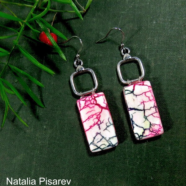 Mixed Media Earrings Etsy