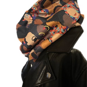 Powerful African Tribe Print Neck Warmer