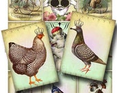 Vintage Whimsy Digital Collage Sheet Instant Download for Paper Crafts Decoupage Original Whimsical Altered Art by GalleryCat CS20