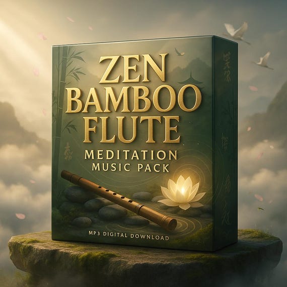 Zen Bamboo Flute Music: 20 Japanese Meditation Tracks (Royalty-Free MP3 Download