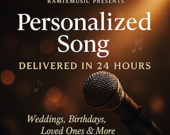 Cadeau gepersonaliseerd nummer: aangepaste songteksten en mp3-muziek (digitale download binnen 24 uur)