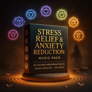 Stress Relief & Anxiety Meditation Music Pack – 20 Calming MP3 Tracks | 528Hz, Binaural, Solfeggio, Relaxation Audio | RamixMusic