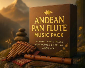 Andean Pan Flute Meditation Music Pack – 20 Royalty-Free Tracks for Spa, Yoga & Healing Ambience