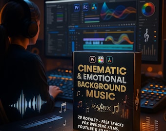 Cinematic & Emotional Background Music Pack – 20 Royalty-Free Tracks for Wedding Videos, YouTube, and Filmmakers