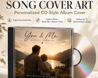 Custom Song Cover Art, Personalized CD Album Design (Digital Download)
