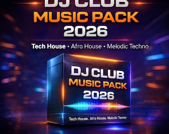 DJ Music Pack 2026 – Tracce Afro House e Melodic Techno Club, Musica di sottofondo Royalty-Free