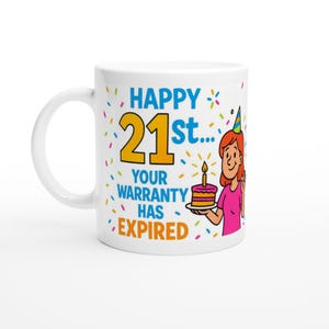 Funny 21st Birthday Mug: Colorful Milestone Gift