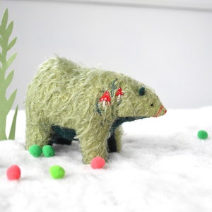 mushroom bear green image 1