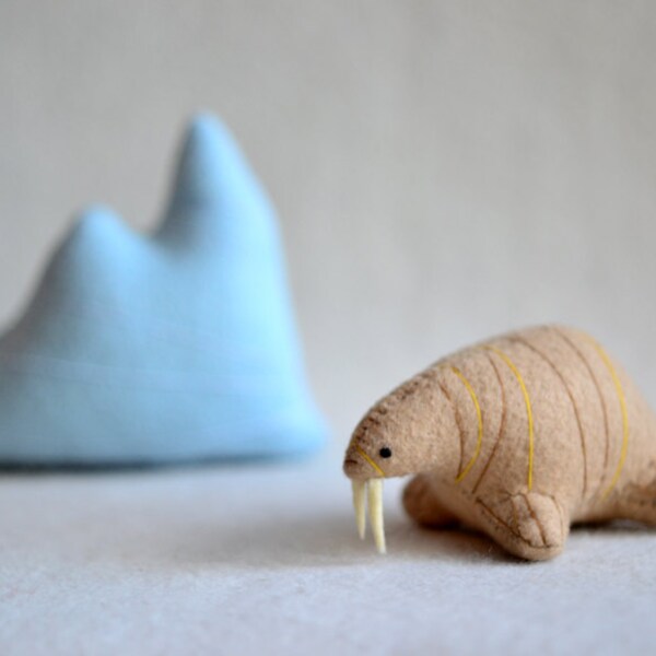 walrus - soft sculpture animal