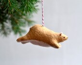 flying bear - christmas ornament