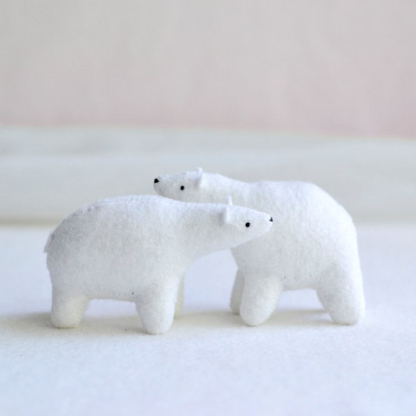 polar bear - bear soft sculpture