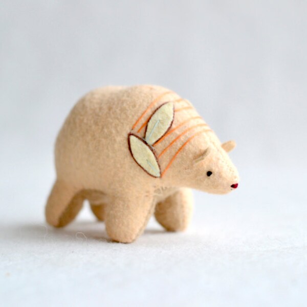 pink sands spirit bear - soft sculpture