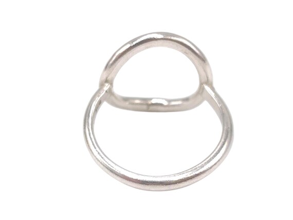 Vintage Solid 925 Sterling Silver Open Hammered K… - image 7