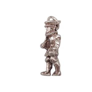 Vintage 925 Sterling Silver London Beefeater Charm Tower of London Royal Guard Yeoman Warder Bracelet Pendant Jewellery Gift