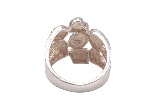 Vintage Solid 925 Sterling Silver Geometric Heart… - image 5