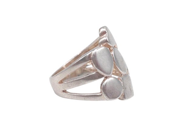 Vintage Solid 925 Sterling Silver Geometric Heart… - image 4