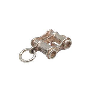 Vintage 925 Sterling Silver Binoculars Charm Bracelet Binocular Pendant Jewellery Gift