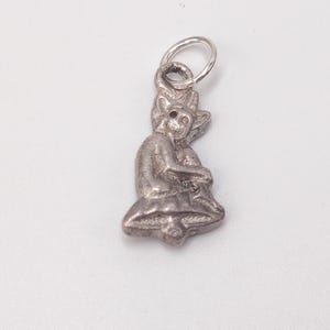 Vintage 925 Sterling Silver Cornish Pixie Lucky Imp On Mushroom Charm Bracelet Good Luck Fairy Pendant Necklace British Jewellery Gift