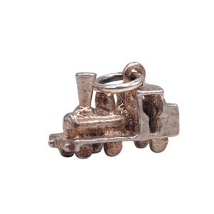 Vintage 925 Sterling Silver Steam Train Transport Charm Bracelet Vehicle Pendant Necklace Travel Jewellery Gift