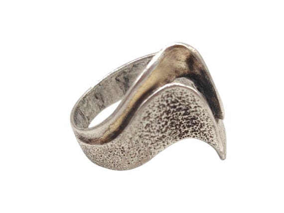 Solid 925 Sterling Silver Ornate Etched Swirled A… - image 3