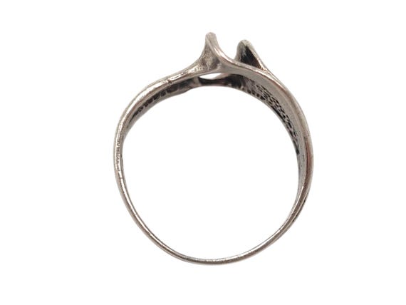 Solid 925 Sterling Silver Ornate Etched Swirled A… - image 5